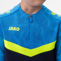 JAKO Iconic Trainingstrui 1/4-Zip Kids Donkerblauw Lichtblauw