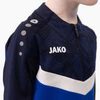 Pull en haut d'entraînement JAKO Iconic à 1/4 fermeture éclair pour enfants, bleu