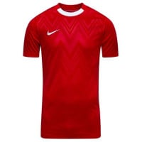 Maillot de football Nike Challenge V rouge blanc