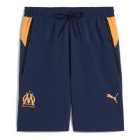 PUMA Olympique Marseille Pumatech Ensemble d'Été 2024-2025 Bleu Orange