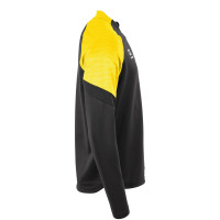 Haut d'entraînement Stanno Bolt 1/4-Zip pour enfants, noir et jaune