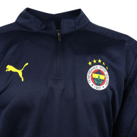 PUMA Fenerbahce SK Survêtement 1/4 Zip 2024-2025 Bleu Foncé Jaune