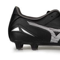 Mizuno Morelia Neo IV Pro Gazon Naturel Chaussures de Foot (FG) Noir Argenté