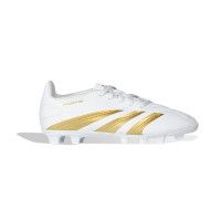 adidas Predator Club Gazon Naturel Gazon Artificiel Chaussures de Foot (FxG) Enfants Blanc Doré