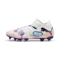 PUMA Future 7 Match Gras / Kunstgras Voetbalschoenen (MG) Wit Blauw Roze