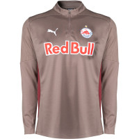 PUMA Red Bull Salzburg Trainingspak 1/4-Zip 2024-2025 Bruin Rood Wit