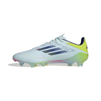 adidas F50 Elite Gras Voetbalschoenen (FG) Lichtblauw Donkerblauw Geel