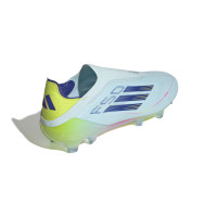 adidas F50 Elite Veterloze Gras Voetbalschoenen (FG) Lichtblauw Donkerblauw Geel