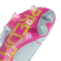 adidas Predator Elite Gras Voetbalschoenen (FG) Lichtblauw Roze Geel