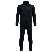 Under Armour Knit Trainingspak Full-Zip Kids Zwart Donkerblauw