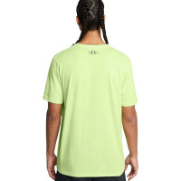 T-shirt Under Armour Sportstyle avec logo sur la poitrine gauche, vert clair et noir