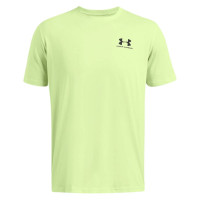 T-shirt Under Armour Sportstyle avec logo sur la poitrine gauche, vert clair et noir