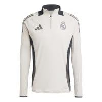 adidas Real Madrid Survêtement 1/4-Zip Europe 2024-2025 Beige Gris Foncé Brun