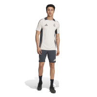 adidas Real Madrid Maillot d'Entraînement Europe 2024-2025 Beige Gris Foncé Brun