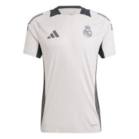 adidas Real Madrid Maillot d'Entraînement Europe 2024-2025 Beige Gris Foncé Brun