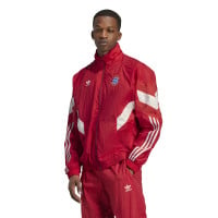 adidas Bayern Munich Originals Survêtement Full-Zip 2024-2025 Rouge Beige