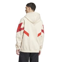 adidas Bayern München Originals Hoodie 2024-2025 Beige Rood