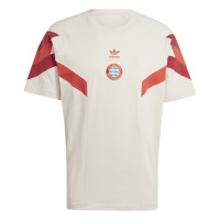 adidas Bayern Munich Originals T-Shirt 2024-2025 Beige Rouge