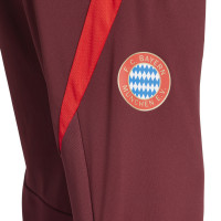 adidas Bayern München Trainingsbroek Europees 2024-2025 Bordeauxrood Rood Wit