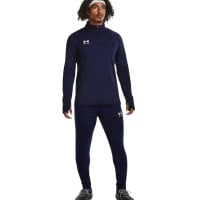 Survêtement Under Armour Challenger à 1/4 fermeture éclair bleu foncé et blanc