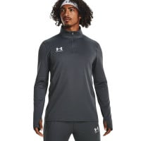 Survêtement Under Armour Challenger à 1/4 fermeture éclair gris foncé et blanc