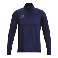 Survêtement Under Armour Challenger à 1/4 fermeture éclair bleu foncé et blanc