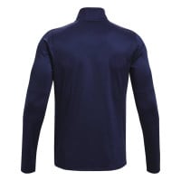 Survêtement Under Armour Challenger à 1/4 fermeture éclair bleu foncé et blanc