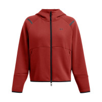 Under Armour Unstoppable Fleece Survêtement Jogging à Capuche Full-Zip Femmes Orange Noir