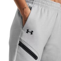 Combinaison de jogging Under Armour Unstoppable en polaire entièrement zippée à capuche pour femmes, gris et noir