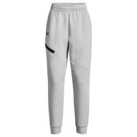 Combinaison de jogging Under Armour Unstoppable en polaire entièrement zippée à capuche pour femmes, gris et noir