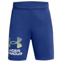 Ensemble d'été Under Armour Tech Big Logo pour enfants, bleu foncé, jaune, blanc