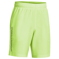 Pantalon d'entraînement Under Armour Woven Wordmark pour enfants, vert