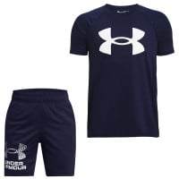 Ensemble d'été Under Armour Tech Big Logo pour enfants bleu foncé