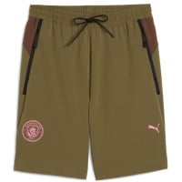 PUMA Manchester City Pumatech Short 2024-2025 Vert Olive Brun Rose