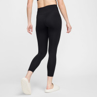 Legging de sport Nike One 7/8 pour femmes, noir et blanc