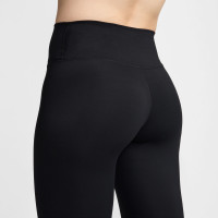 Legging de sport Nike One 7/8 pour femmes, noir et blanc