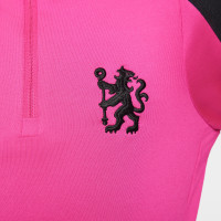 Nike Chelsea Strike Survêtement 1/4-Zip 2024-2025 Enfants Rose Noir