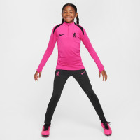 Nike Chelsea Strike Trainingspak 1/4-Zip 2024-2025 Kids Roze Zwart