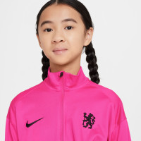 Nike Chelsea Strike Survêtement à Capuche Full-Zip 2024-2025 Enfants Rose Noir