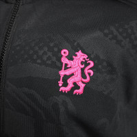 Nike Chelsea Anthem Veste d'Entraînement 2024-2025 Enfants Noir Jaune Rose