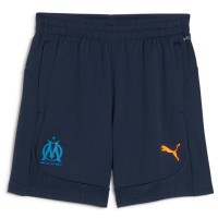 PUMA Olympique Marseille Ensemble Training 2024-2025 Enfants Bleu Foncé Bleu Orange