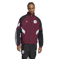 adidas Ajax Originals Veste d'Entraînement 2024-2025 Bordeaux Blanc Noir