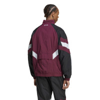 adidas Ajax Originals Veste d'Entraînement 2024-2025 Bordeaux Blanc Noir