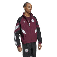 adidas Ajax Originals Veste d'Entraînement 2024-2025 Bordeaux Blanc Noir