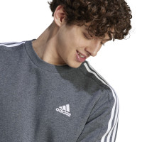 adidas Essentials Sweat-Shirt Gris Foncé Blanc