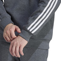 adidas Essentials Sweat-Shirt Gris Foncé Blanc