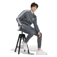 adidas Essentials Sweat-Shirt Gris Foncé Blanc