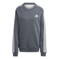 adidas Essentials Crew Joggingpak Donkergrijs Wit