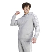 adidas Essentials Fleece Survêtement de Jogging à Capuche Gris Blanc