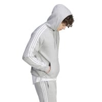 adidas Essentials Fleece Survêtement de Jogging à Capuche Gris Blanc